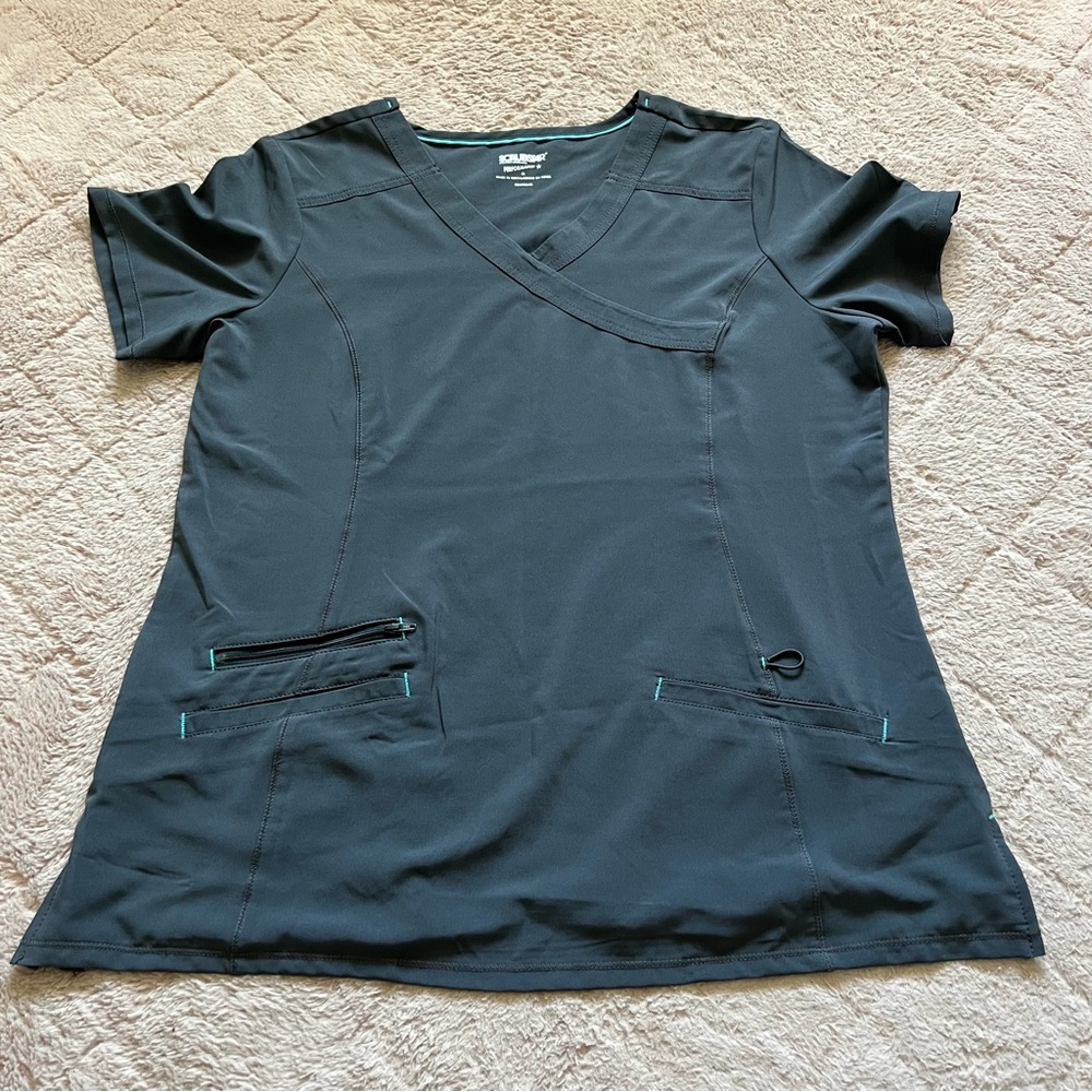 ScrubStar Scrub Top Medical Scrubs Minimalist‎ Nurse Size M